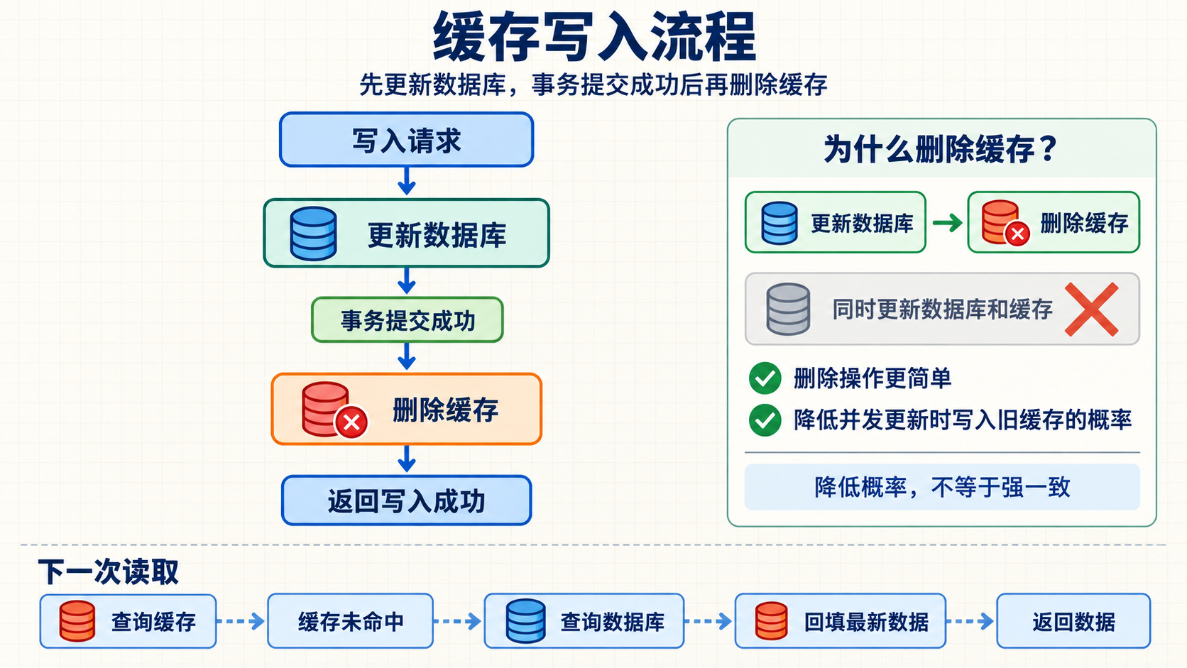 Redis 缓存机制示意图