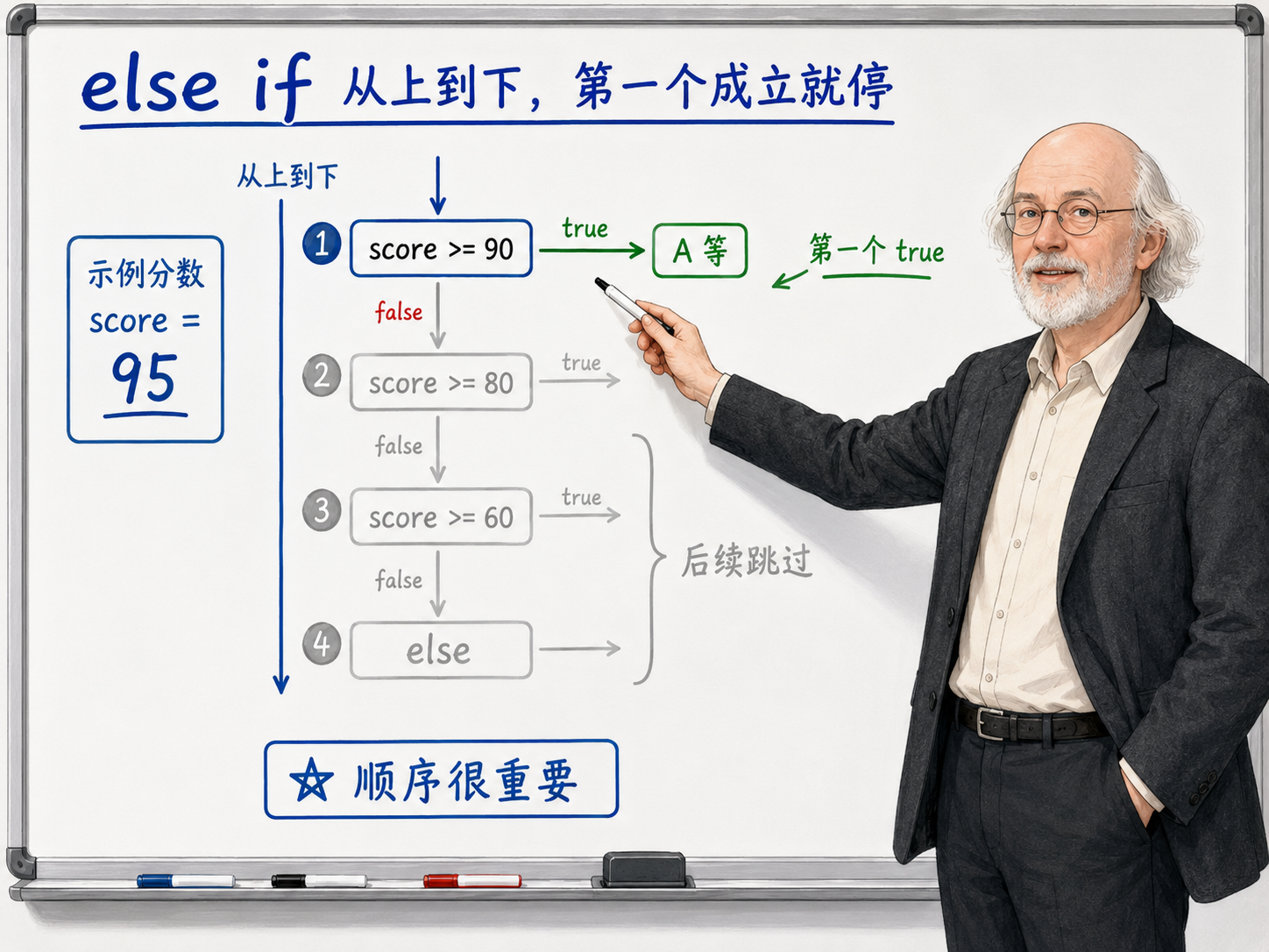C++ else if语句的执行流程