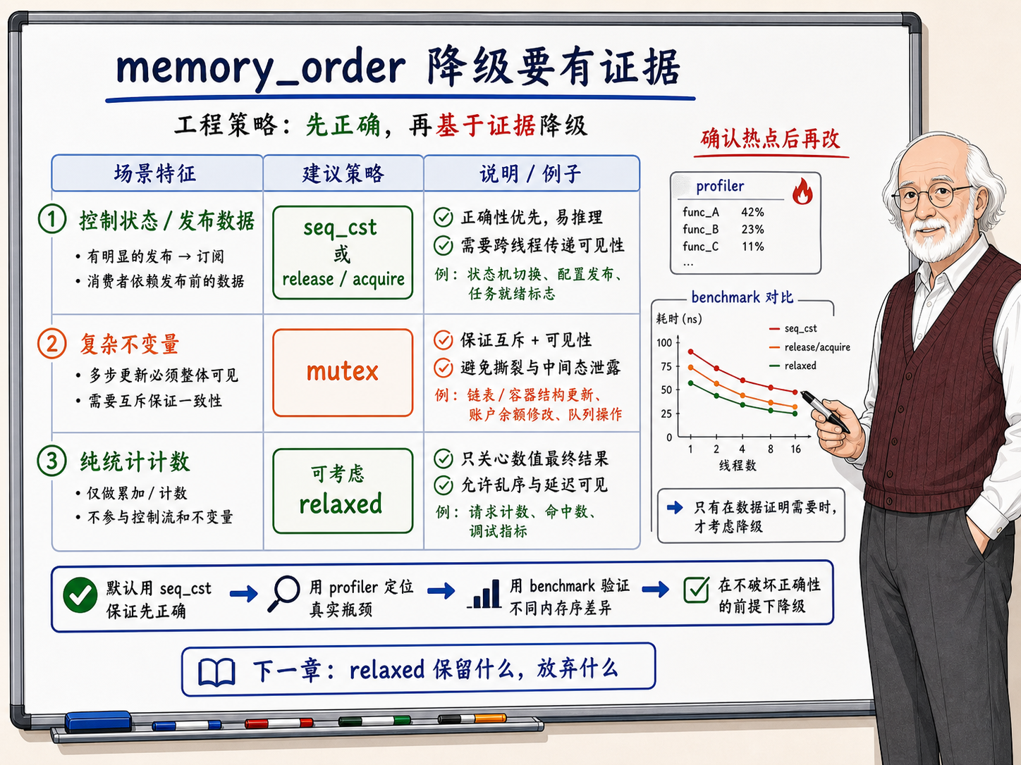 C++ memory_order降级要有证据示意图