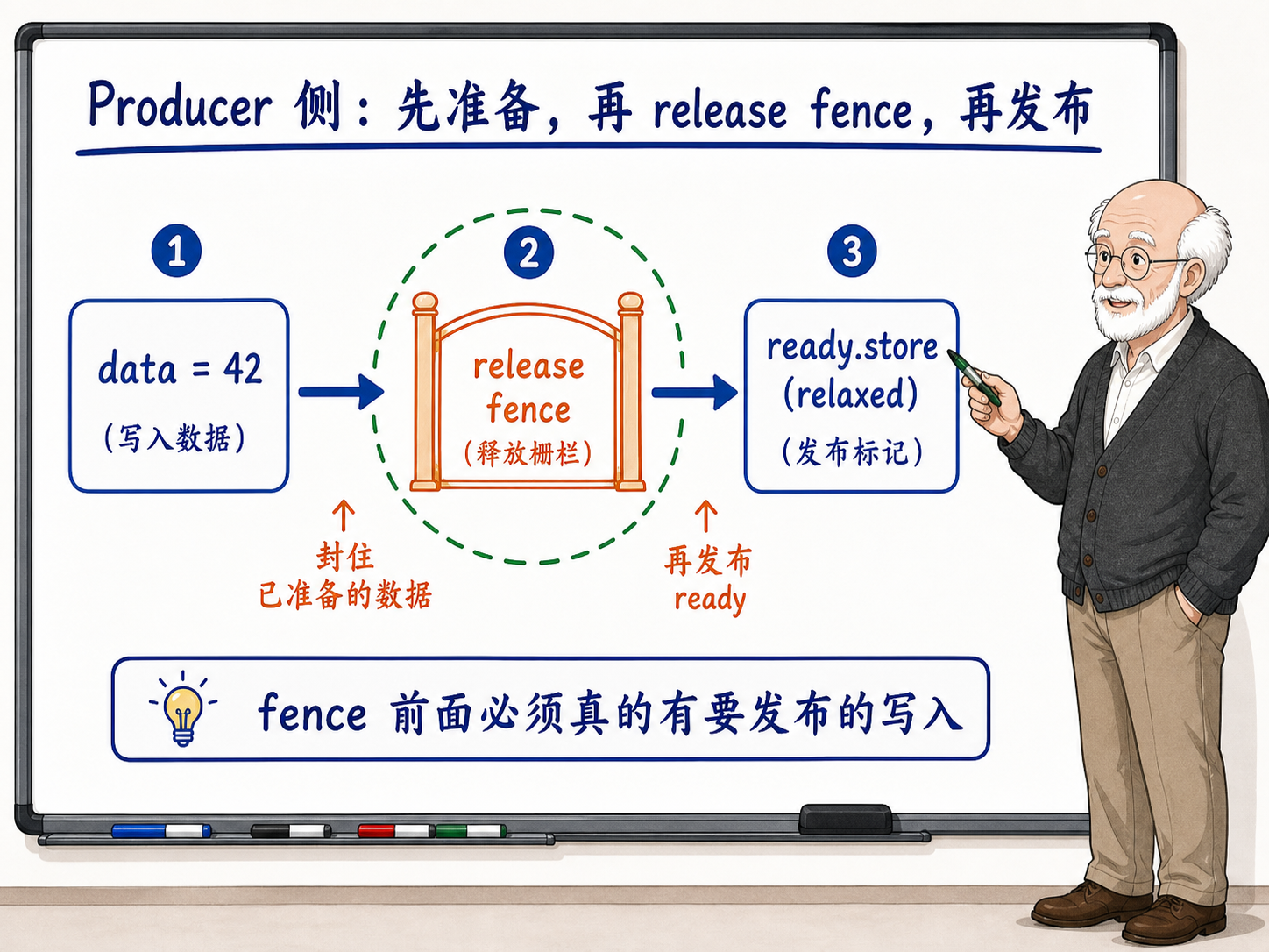 C++ Producer侧的fence使用流程