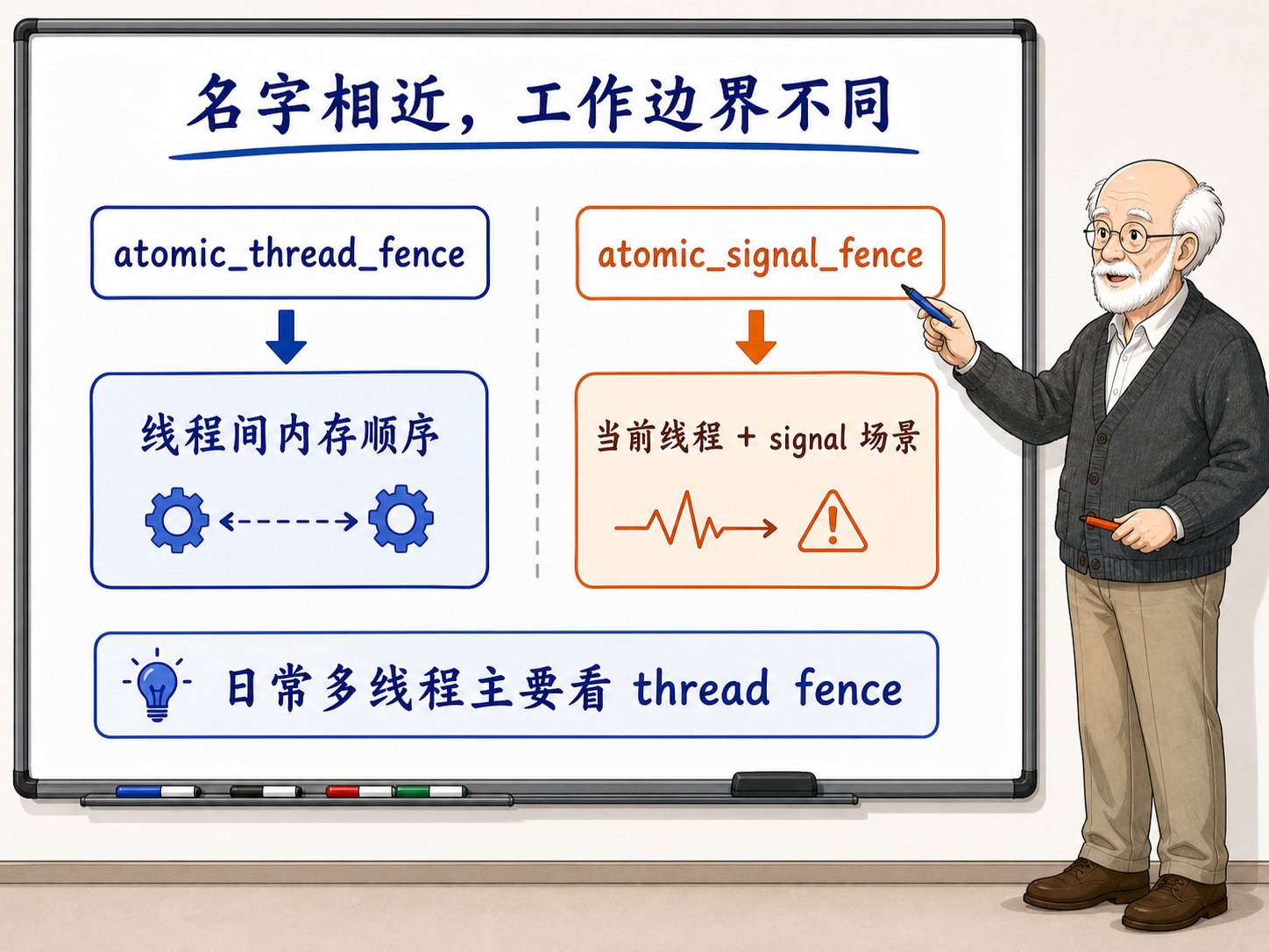 C++ atomic_thread_fence和atomic_signal_fence的对比