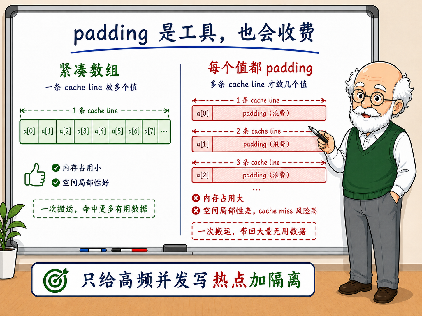 C++ 优秀的数据布局往往比随手强加 padding 更值得花心思示意图