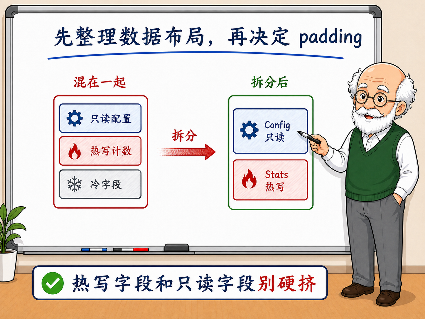 C++ 优秀的数据布局往往比随手强加 padding 更值得花心思示意图
