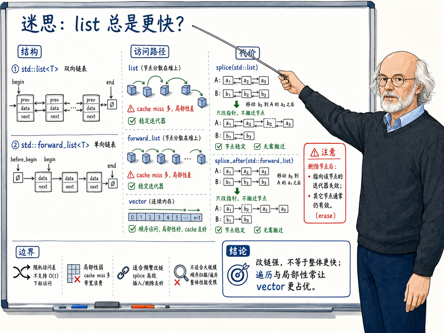 C++容器选择示意图