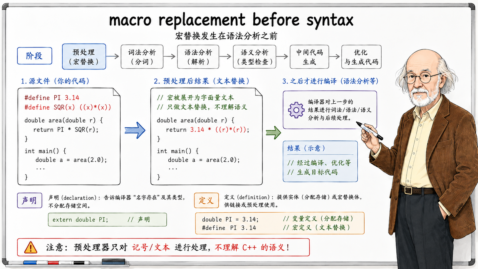 C++ 预处理器的文本展开