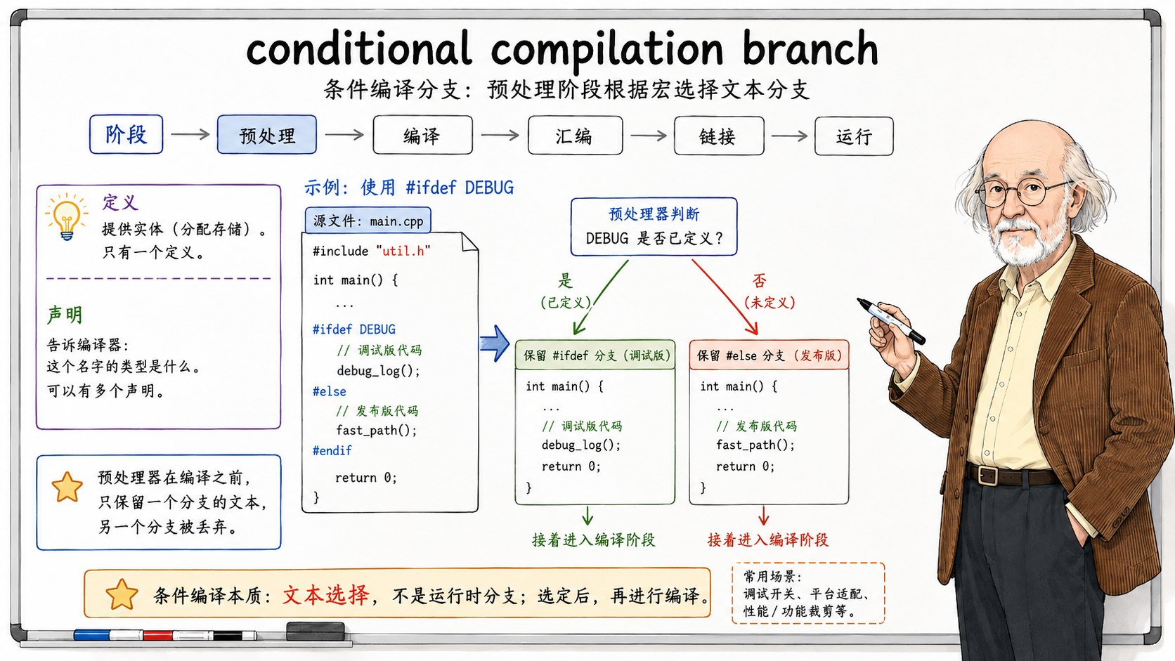 C++ 条件编译分支的流程