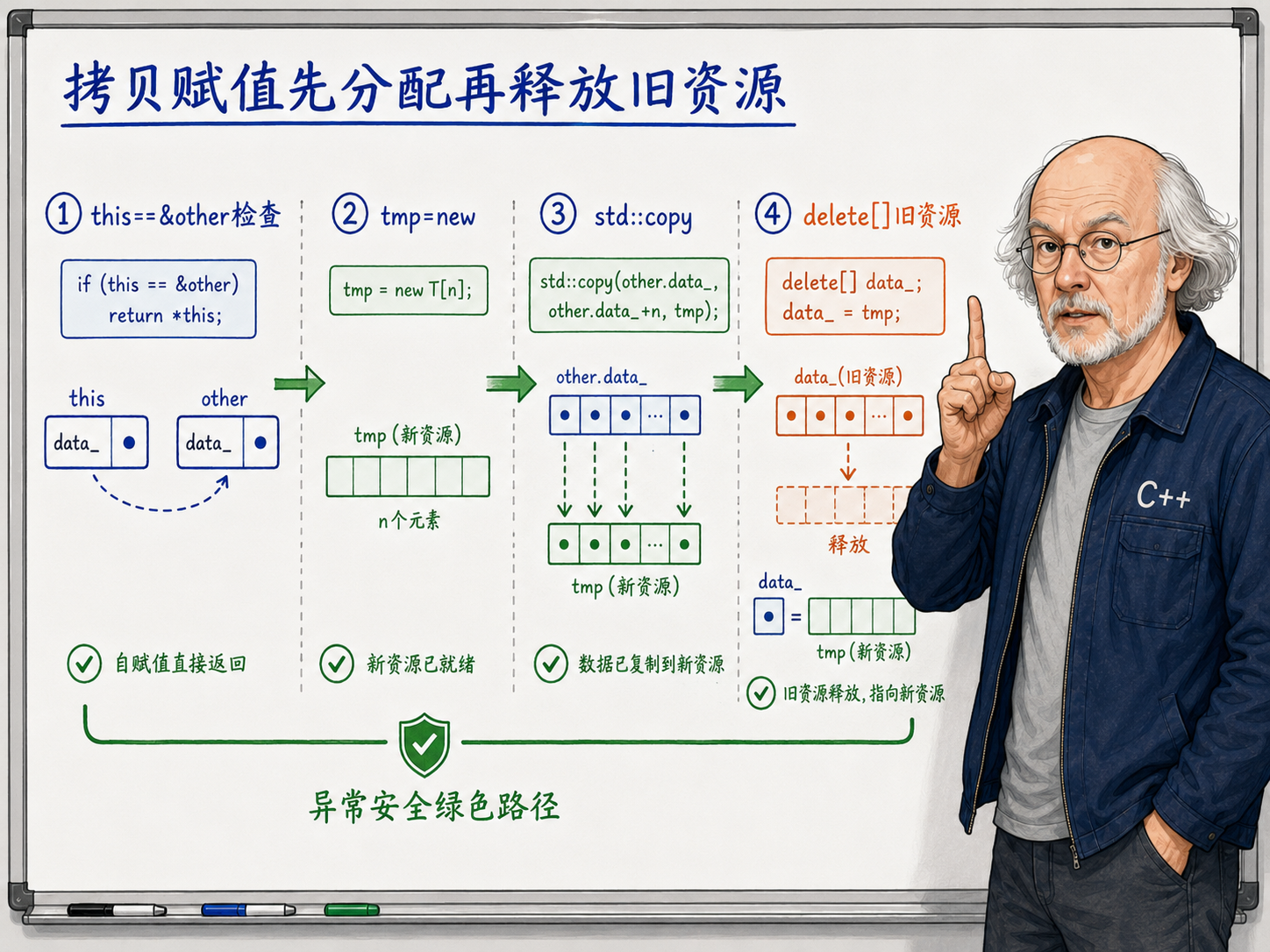 C++拷贝赋值操作的流程