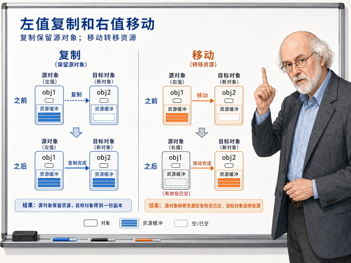 C++ 右值版本可以更激进示意图