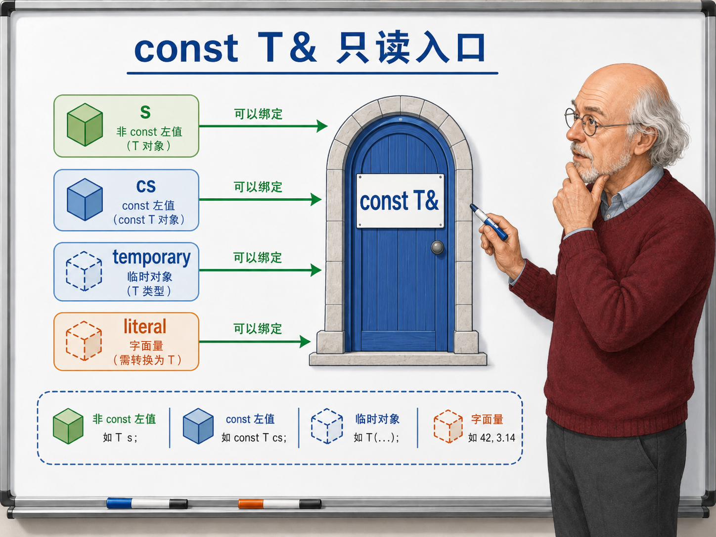 C++ const T示意图