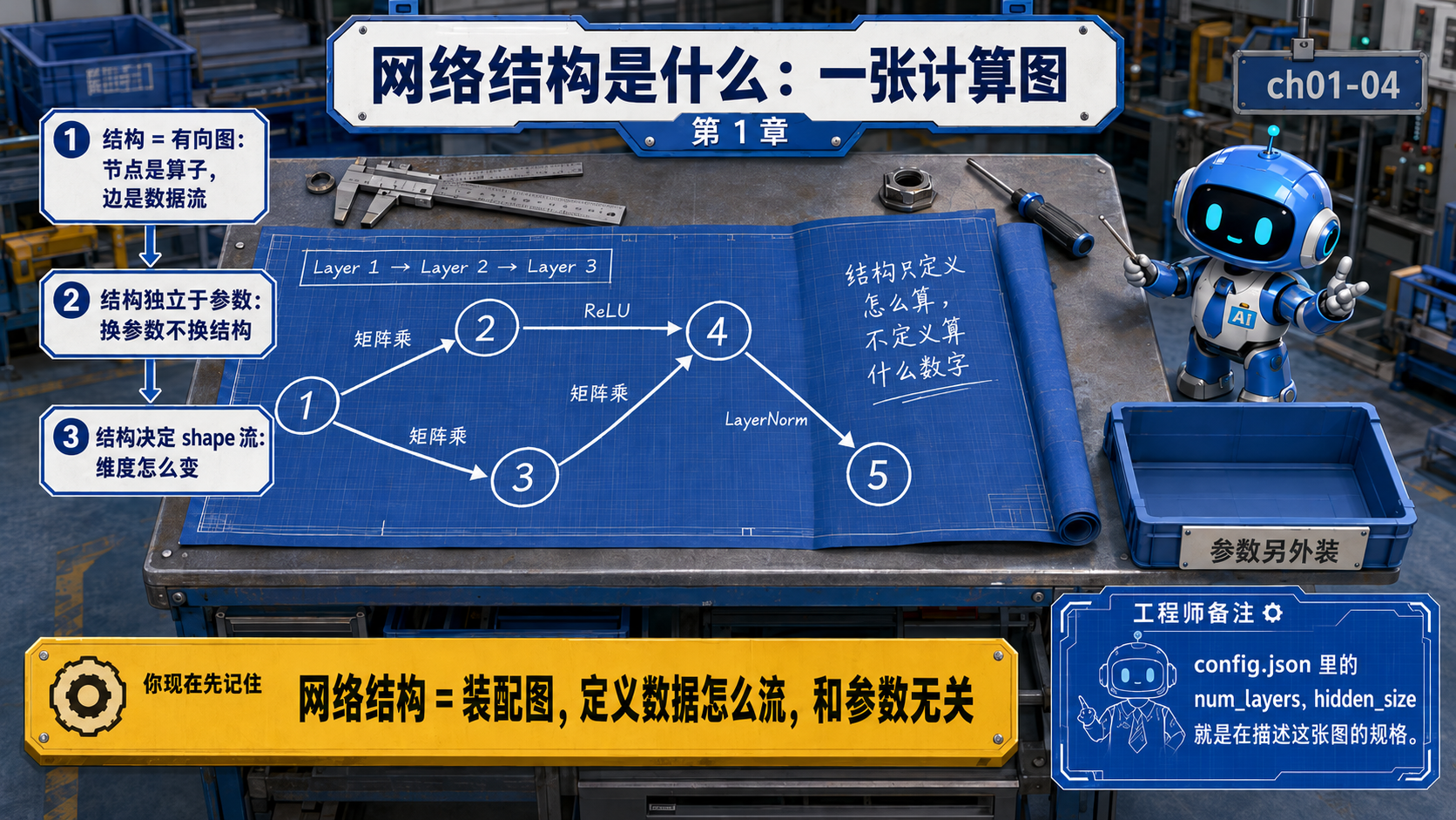 网络结构是什么:一张计算图
