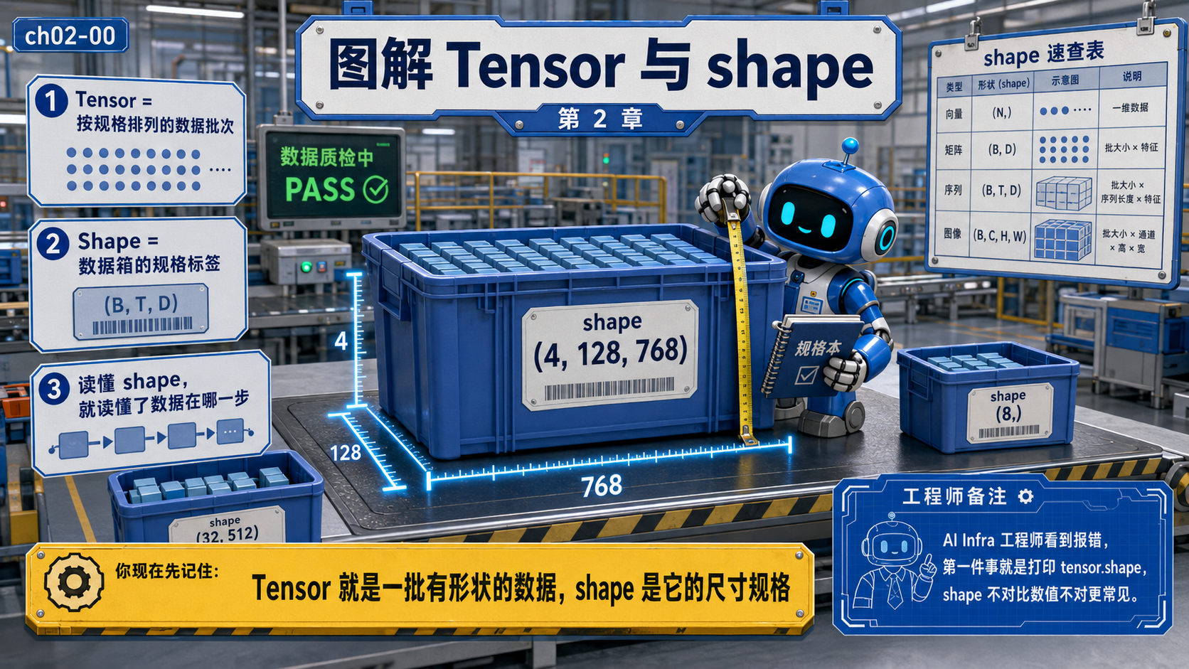 图解 Tensor 与 shape第2章的封面示意图