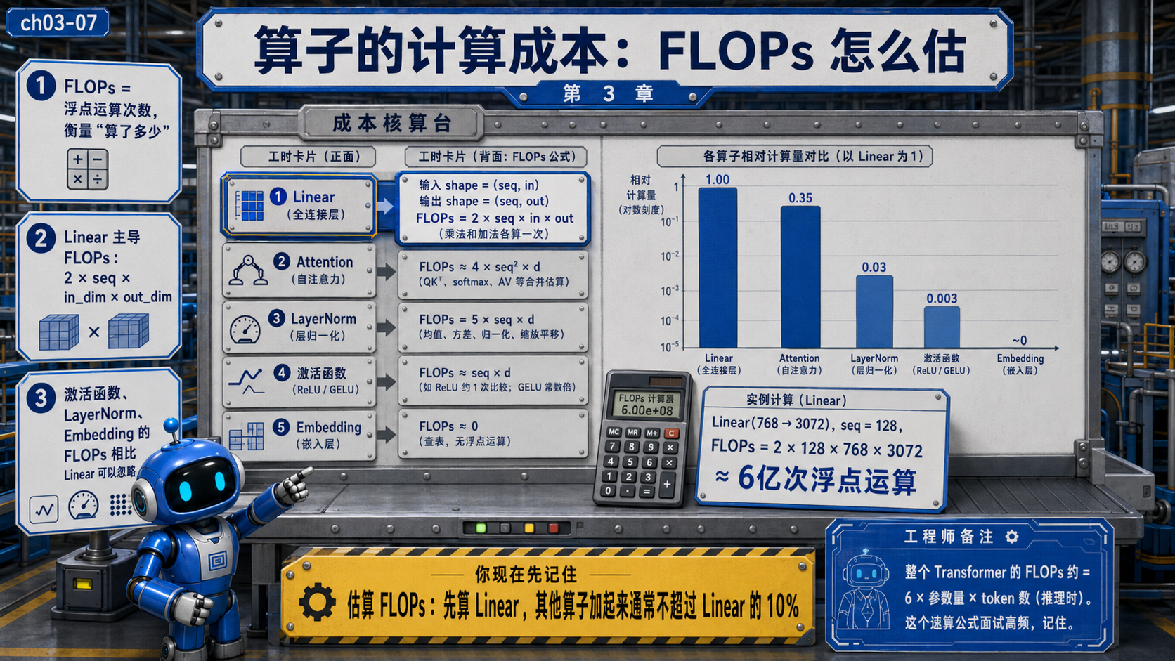 深度学习算子的 FLOPs 成本估算