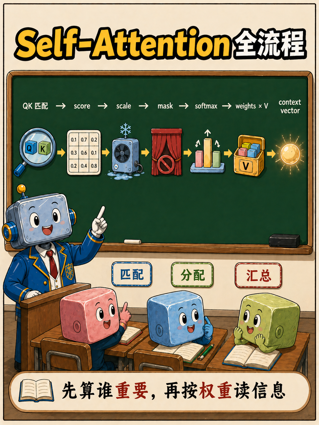 Self-Attention 全流程