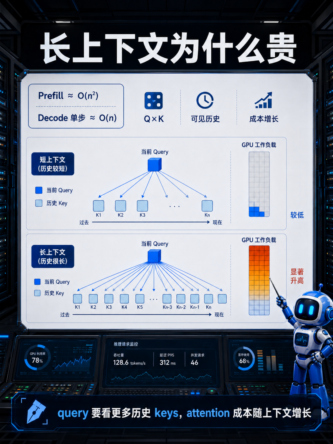 长上下文为什么贵示意图