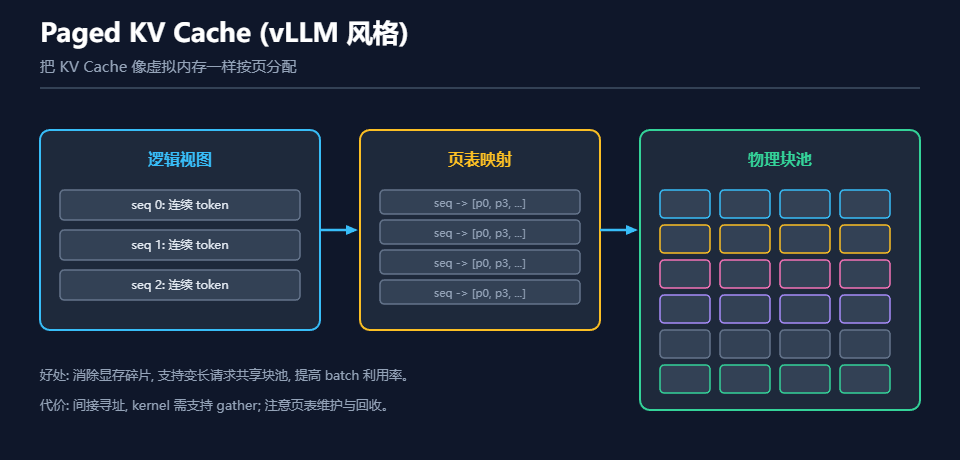 Paged KV Cache 分页缓存管理